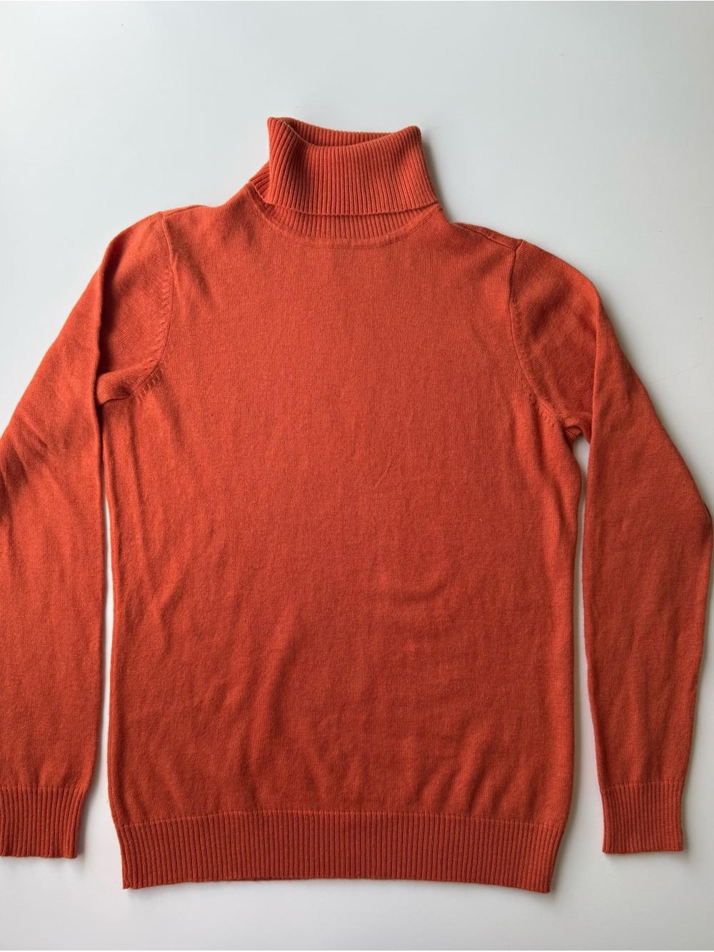 Relativity Women’s Petite M Wool Blend Turtleneck Sweater Burnt Orange